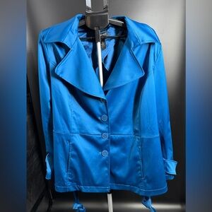 NEW/LANE BRYANT Gorgeous Blue JACKET| Heavy Outer COAT| WOMEN'S Size  24